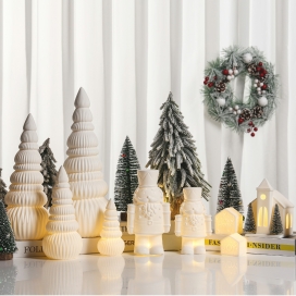 CERAMIC CHRISTMAS DECOR WITH LED LIGHT